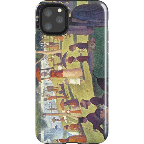 Georges Seurat Sunday Afternoon on the Island of La Grande Jatte iPhone Cases
